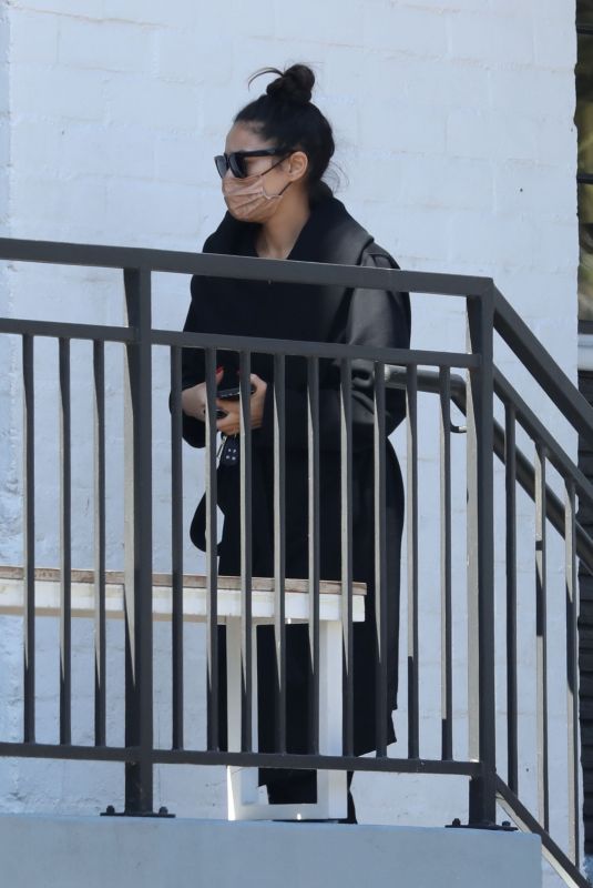 SHAY MITCHELL Arrives at Skincare Center in Beverly Hills 10/18/2021