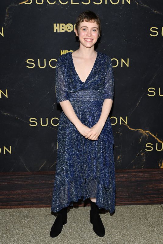 SOPHIA LILLIS at Succession, Season 3 Premiere in New York 10/12/2021