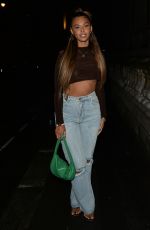 SOPHIE PIPER Out for Dinner at Novikov in London 10/02/2021