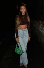 SOPHIE PIPER Out for Dinner at Novikov in London 10/02/2021