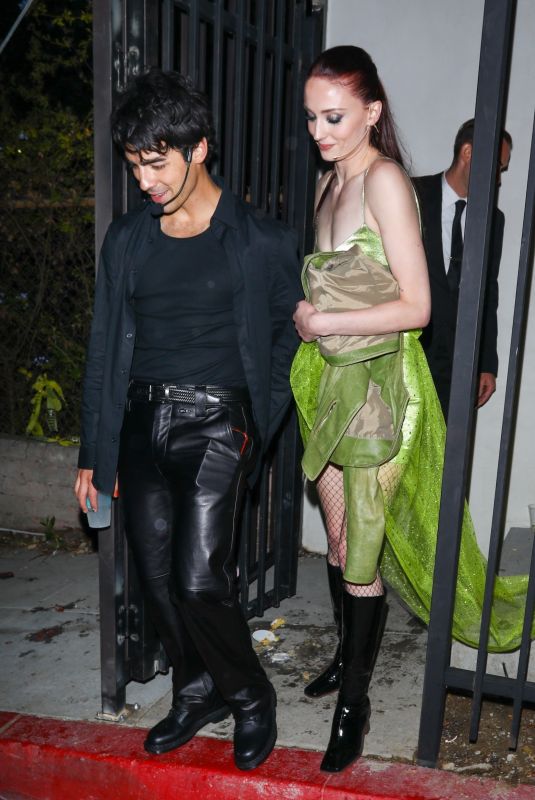 SOPHIE TURNER and Joe Jonas Leaves a Halloween Party in Los Angeles 10/31/2021