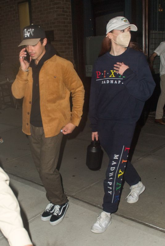 SOPHIE TURNER and Joe Jonas Night Out in New York 10/02/2021