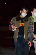 SOPHIE TURNER and Joe Jonas Night Out in New York 10/04/2021