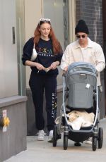 SOPHIE TURNER and Joe Jonas Out with Their Baby in New York 10/02/2021