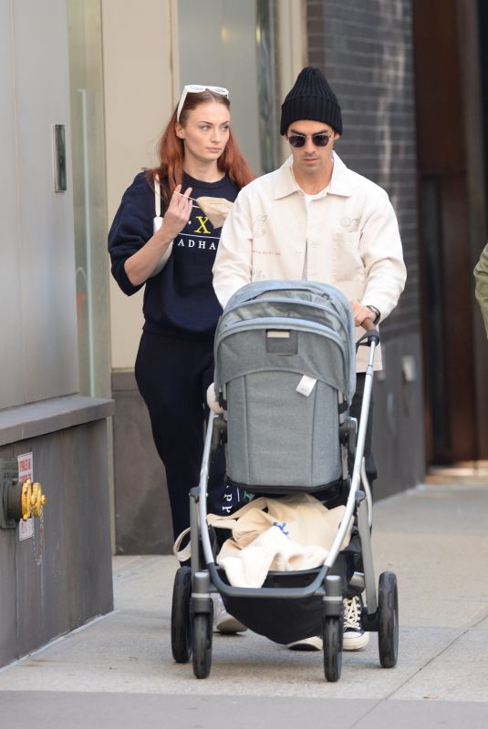 SOPHIE TURNER and Joe Jonas Out with Their Baby in New York 10/02/2021