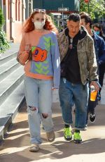 SOPHIE TURNER and Nick and Joe Jonas Out in New York 10/01/2021