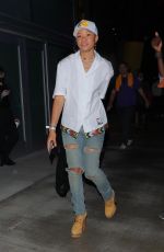 STORM REID Leaves Lakers vs Warriors Opening Game at Staples Center in Los Angeles 10/19/2021