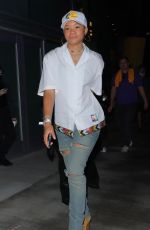 STORM REID Leaves Lakers vs Warriors Opening Game at Staples Center in Los Angeles 10/19/2021