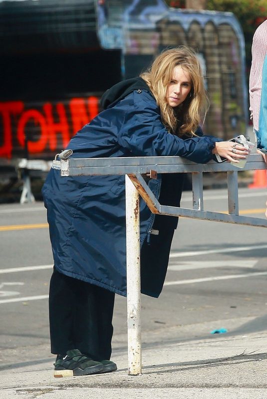 SUKI WAQTERHOUSE on the Set of Daisy Jones & The Six in Los Angeles 10/11/2021