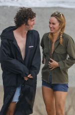 SUKI WATERHOUSE on the Set of Daisy Jones & The Six in Malibu 10/04/2001