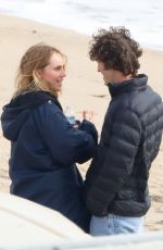SUKI WATERHOUSE on the Set of Daisy Jones & The Six in Malibu 10/04/2001