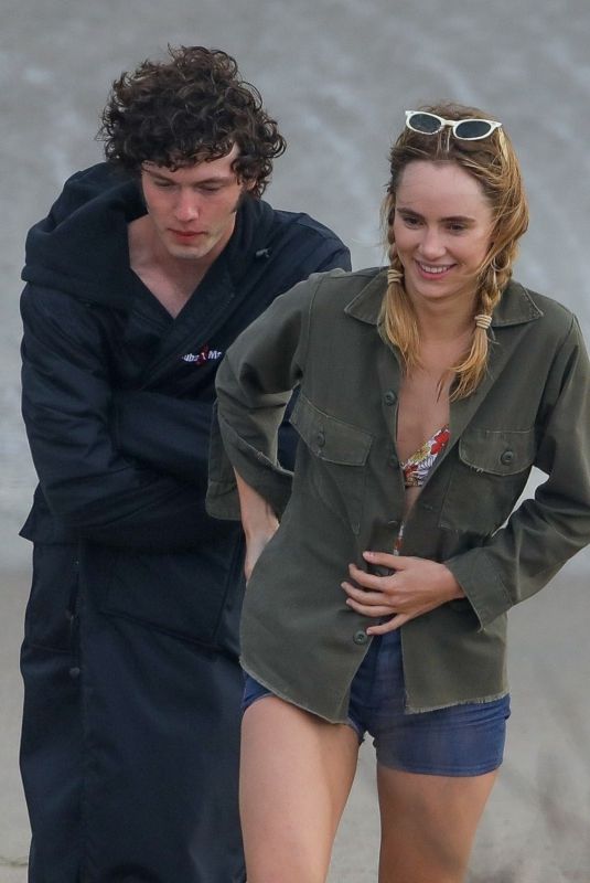 SUKI WATERHOUSE on the Set of Daisy Jones & The Six in Malibu 10/04/2001