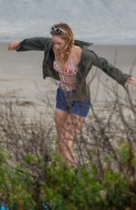 SUKI WATERHOUSE on the Set of Daisy Jones & The Six in Malibu 10/04/2001