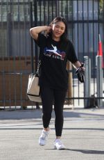 SUNISA LEE Arrives at DWTS Studio in Los Angeles 10/16/2021
