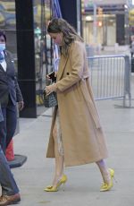 SUTTON FOSTER Arrives at Good Morning America Show in New York 10/12/2021