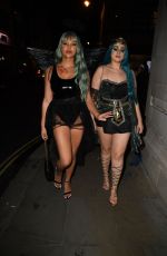 TALULAH EVE BROWN Arrives at a Halloween Party in London 10/29/2021