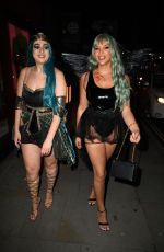 TALULAH EVE BROWN Arrives at a Halloween Party in London 10/29/2021