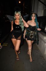 TALULAH EVE BROWN Arrives at a Halloween Party in London 10/29/2021