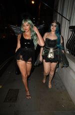 TALULAH EVE BROWN Arrives at a Halloween Party in London 10/29/2021
