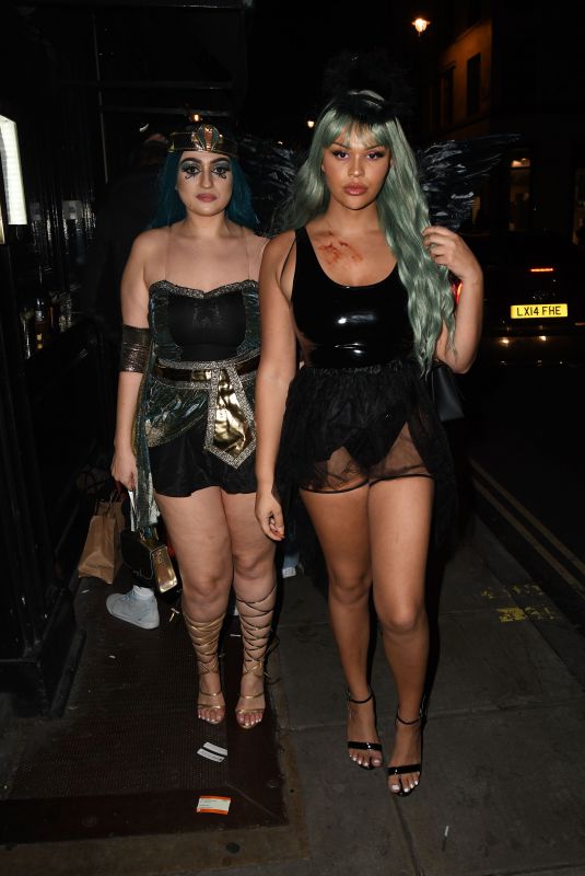 TALULAH EVE BROWN Arrives at a Halloween Party in London 10/29/2021