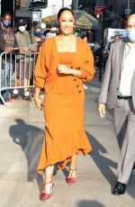 TAMERA MOWRY Arrives at Good Morning America in New York 10/14/2021