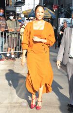 TAMERA MOWRY Arrives at Good Morning America in New York 10/14/2021