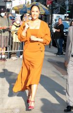 TAMERA MOWRY Arrives at Good Morning America in New York 10/14/2021