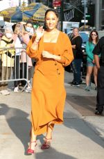 TAMERA MOWRY Arrives at Good Morning America in New York 10/14/2021