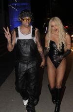 TANA MOGEAU Arrives at Boa Steakhouse in West Hollywood 10/30/2021
