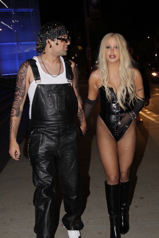 TANA MOGEAU Arrives at Boa Steakhouse in West Hollywood 10/30/2021