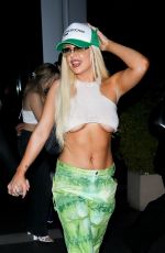 TANA MONGEAU and ASHLY SCHWAN at Boa Steakhouse in West Hollywood 10/22/2021