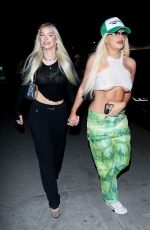 TANA MONGEAU and ASHLY SCHWAN at Boa Steakhouse in West Hollywood 10/22/2021