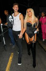 TANA MONGEAU Arrives at Halloween Party in Los Angeles 10/29/2021