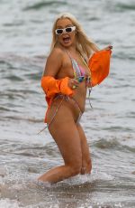 TANA MONGEAU in Bikini with Friends at a Beach in Miami 10/08/2021