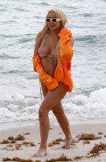 TANA MONGEAU in Bikini with Friends at a Beach in Miami 10/08/2021