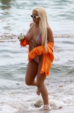 TANA MONGEAU in Bikini with Friends at a Beach in Miami 10/08/2021