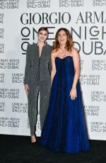 TAYLOR HILL at Giorgio Armani One Night Only Dubai Fashion Show Photocall at Armani Hotel Dubai 10/26/2021