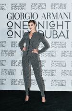 TAYLOR HILL at Giorgio Armani One Night Only Dubai Fashion Show Photocall at Armani Hotel Dubai 10/26/2021