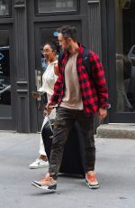 TAYSHIA ADAMS and Zac Clark Out in New York 10/17/2021