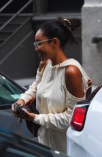 TAYSHIA ADAMS and Zac Clark Out in New York 10/17/2021