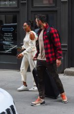 TAYSHIA ADAMS and Zac Clark Out in New York 10/17/2021