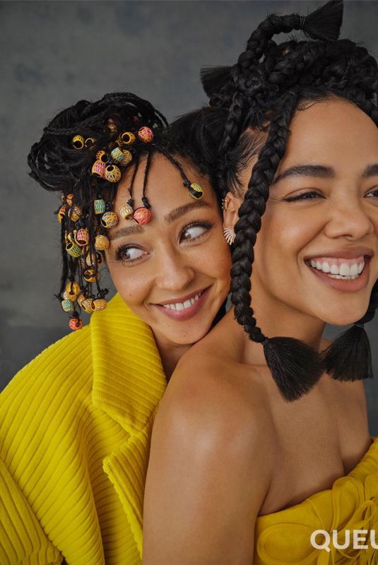 TESSA THOMPSON and RUTH NEGGA for Netflix Queue, October 2021