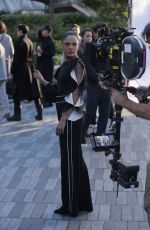TESSA THOMPSON Celebrates Her Birthday on the Set of Westworld in New York 10/03/2021