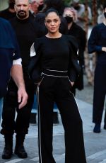 TESSA THOMPSON Celebrates Her Birthday on the Set of Westworld in New York 10/03/2021