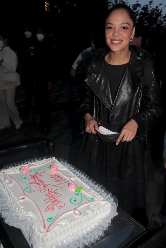 TESSA THOMPSON Celebrates Her Birthday on the Set of Westworld in New York 10/03/2021