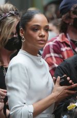TESSA THOMPSON on the Set of Westworld, Season 4 in New York 10/06/2021