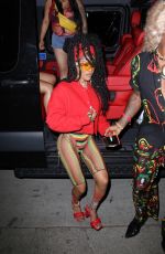 TEYANA TAYLOR Arrives at Cardi B’s 29th Birthday Party in Los Angeles 10/11/2021