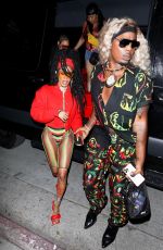 TEYANA TAYLOR Arrives at Cardi B’s 29th Birthday Party in Los Angeles 10/11/2021