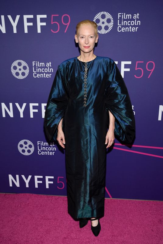 TILD SWINTON at Parallel Mothers Premiere at 59th New York Film Festival 10/08/2021
