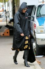 TILDA SWINTON on the Set of Her New Indie Movie Untitled Julio Torres Project in Brooklyn 10/27/2021